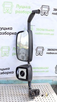 Дзеркало в зборі L (немає скла в додаткового дзеркала) б/в DAF CF 85 (1813006) оригінал 2300718707  фото